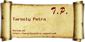 Tarsoly Petra névjegykártya